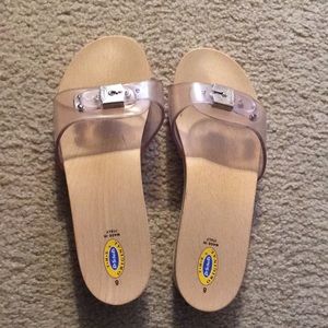 Clear Dr Scholls sandals